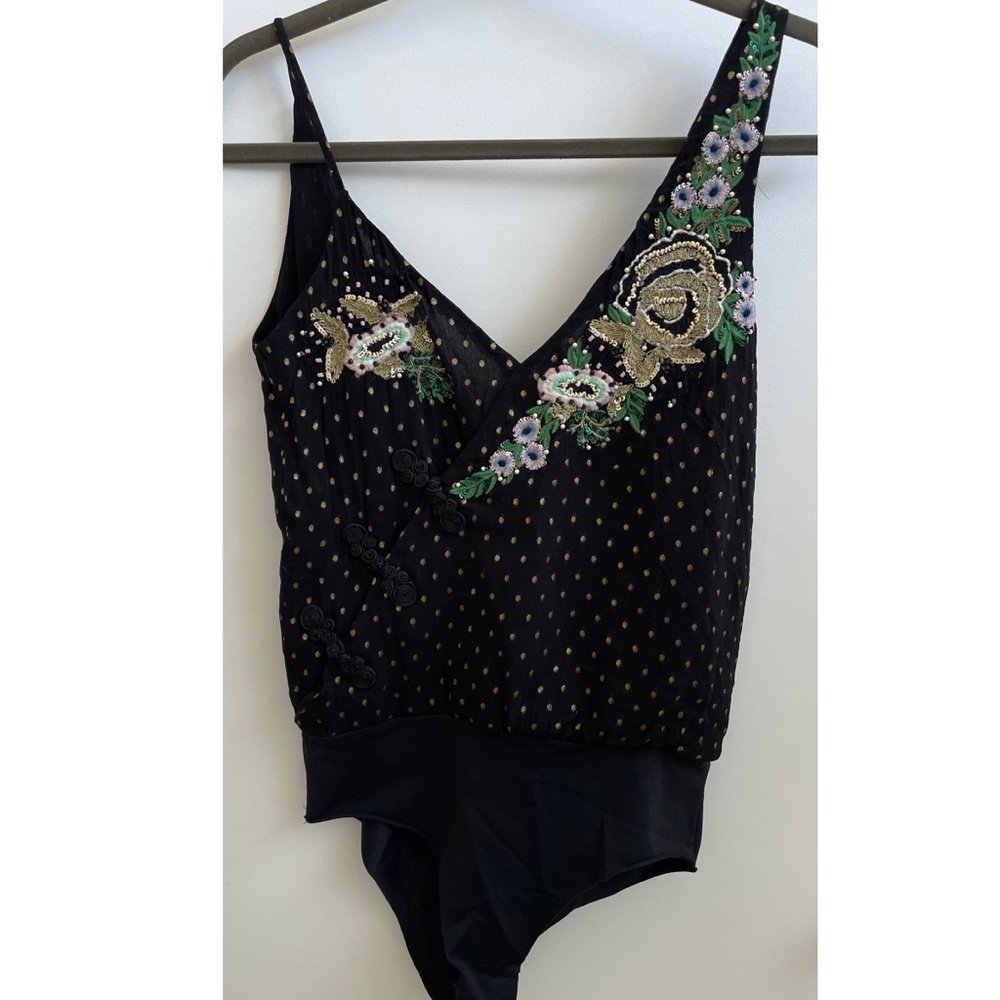 Zara Dotted/Floral Bodysuit